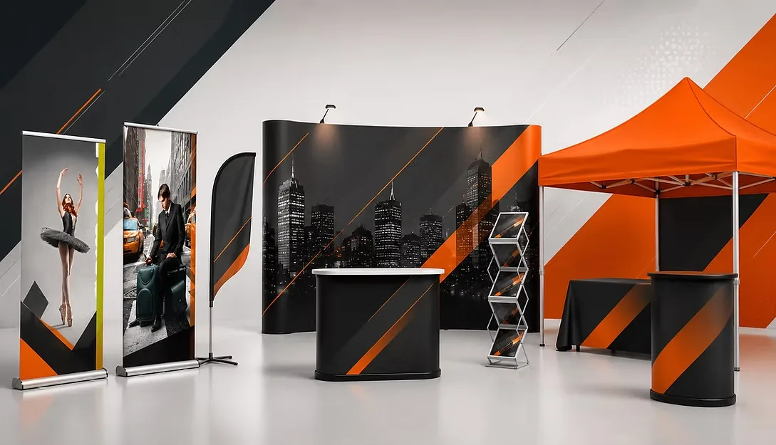 Portable kiosks, banners and outdoor solutions