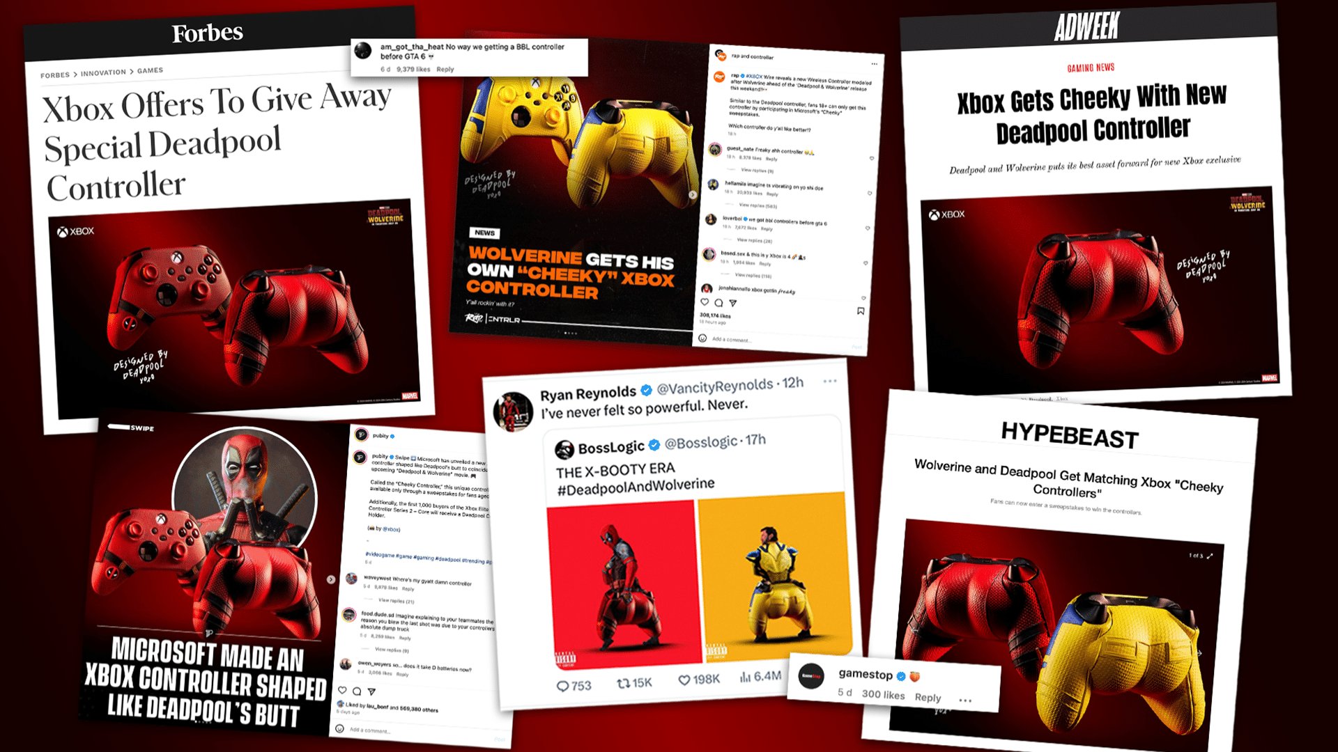 Press coverage: Forbes, Adweek, IGN, Hypebeast and Ryan Reynolds