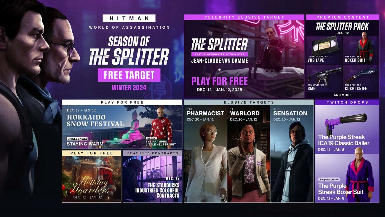 Hitman celebrity elusive target key visual